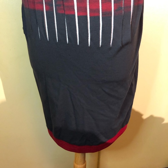 Fuzzi Pier Antonio Gaspari Black and Red Sleeveless Dress. NWOT - Picture 2 of 8